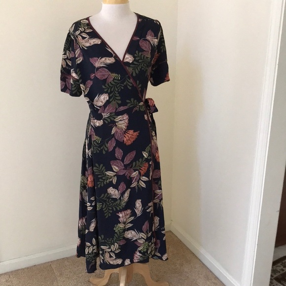 NWT! JOHNNY WAS Size S Ryker mixed wrap dress